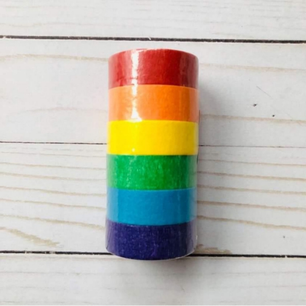 Rainbow Washi Tape 6 ct